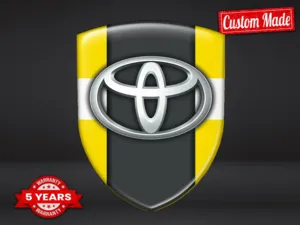 Toyota Décalcos Bombés Look Premium Sticker Haut de Gamme